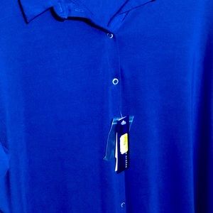 Blouse, size 2X, blue
